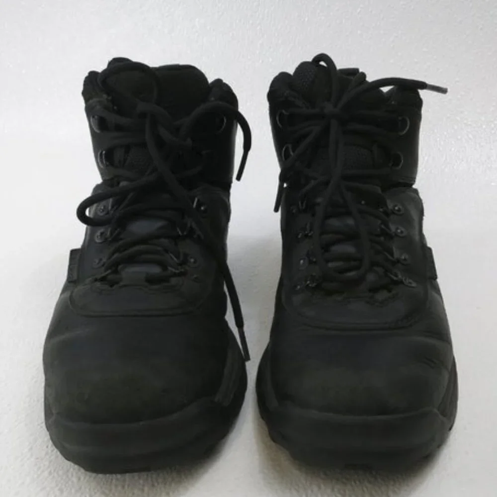 Timberland Waterproof Black Leather Hiking Boots Shoe Mens Comfort Footwear sz 9